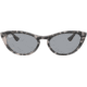 Ray-Ban RB4314N Sunglasses 1250Y5-54 - Womens, Havana Grey Frame, Blue Mir Gold Lenses