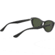 Ray-Ban RB4314N Sunglasses 601/31-54 - Womens, Black Frame, Green Lenses