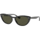 Ray-Ban RB4314N Sunglasses 601/31-54 - Womens, Black Frame, Green Lenses