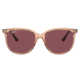 Ray-Ban RB4378 Sunglasses, Transparent Brown Frame, Purple, Polarized, 54, RB4378-66025Q-54