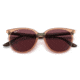 Ray-Ban RB4378 Sunglasses, Transparent Brown Frame, Purple, Polarized, 54, RB4378-66025Q-54