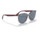 Ray-Ban RB4378 Sunglasses, Transparent Grey Frame, Dark Blue Lens, Polarized, 54, RB4378-65722V-54