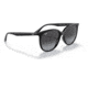 Ray-Ban RB4378F Sunglasses, Black Frame, Grey Gradient Lens, Asian Fit, 54, RB4378F-601-8G-54