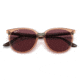 Ray-Ban RB4378F Sunglasses, Transparent Brown Frame, Purple, Polarized, Asian Fit, 54, RB4378F-66025Q-54