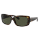 Ray-Ban RB4389 Sunglasses - Womens, Havana Frame, Green Lens, 55, RB4389-710-31-55