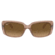 Ray-Ban RB4389 Sunglasses - Womens, Transparent Brown Frame, Brown Gradient Polarized Lens, 55, RB4389-6644M2-55