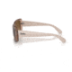 Ray-Ban RB4389 Sunglasses - Womens, Transparent Brown Frame, Brown Gradient Polarized Lens, 55, RB4389-6644M2-55