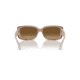 Ray-Ban RB4389 Sunglasses - Women's, Transparent Brown Frame, Brown Gradient Polarized Lens, 55, RB4389-6644M2-55