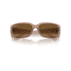 Ray-Ban RB4389 Sunglasses - Womens, Transparent Brown Frame, Brown Gradient Polarized Lens, 55, RB4389-6644M2-55