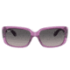 Ray-Ban RB4389 Sunglasses - Womens, Transparent Violet Frame, Grey Gradient Polarized Lens, 55, RB4389-6443M3-55