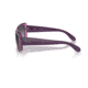 Ray-Ban RB4389 Sunglasses - Womens, Transparent Violet Frame, Grey Gradient Polarized Lens, 55, RB4389-6443M3-55