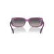 Ray-Ban RB4389 Sunglasses - Women's, Transparent Violet Frame, Grey Gradient Polarized Lens, 55, RB4389-6443M3-55