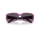 Ray-Ban RB4389 Sunglasses - Womens, Transparent Violet Frame, Grey Gradient Polarized Lens, 55, RB4389-6443M3-55