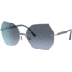 Ray-Ban RB8065 Sunglasses, Blue On Silver, 62, RB8065-003-8F-62