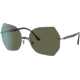 Ray-Ban RB8065 Sunglasses, Black On Gun Metal, 62, RB8065-004-9A-62