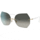 Ray-Ban RB8065 Sunglasses, White On Gold, 62, RB8065-157-11-62