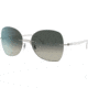 Ray-Ban RB8066 Sunglasses, White On Silver, 58, RB8066-003-11-58