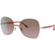 Ray-Ban RB8066 Sunglasses, Red On Silver, 58, RB8066-003-14-58