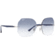 Ray-Ban RB8067 Sunglasses, Blue On Silver, 57, RB8067-003-19-57