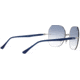 Ray-Ban RB8067 Sunglasses, Blue On Silver, 57, RB8067-003-19-57