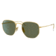 Ray-Ban RB8148 Hexagonal Sunglasses, Legend Gold, Green Lens, Polarized, 51, RB8148-921658-51