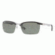 Ray-Ban RB8312 Single Vision Prescription Sunglasses RB8312-125-9A-60 - Lens Diameter 60 mm, Lens Diameter 60 mm, Frame Color Light Carbon+black Rubber
