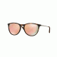 Ray-Ban RJ9060S Sunglasses 70062Y-50 - Havana Rubber Frame, Light Brown Mirror Pink Lenses