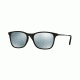 Ray-Ban RJ9061S Sunglasses 700530-49 - Rubber Black Frame, Green Mirror Silver Lenses