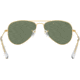 Ray-Ban RJ9506S Junior Aviator Sunglasses - Kid's, Gold Frame, Green Lenses, 223/71-52