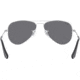 Ray-Ban RJ9506S Junior Aviator Sunglasses - Kid's, Shiny Silver Frame, Grey Silver Mirror Lenses, 212/6G-52