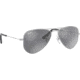 Ray-Ban RJ9506S Junior Aviator Sunglasses - Kid's, Shiny Silver Frame, Grey Silver Mirror Lenses, 212/6G-52
