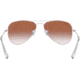 Ray-Ban RJ9506S Junior Aviator Sunglasses - Kid's, Silver On Top Red Frame, Red Mirror Red Lenses, 274/V0-50