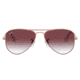Ray-Ban RJ9506S Junior Aviator Sunglasses - Kids, Rose Gold Frame, Clear Gradient Dark Violet Lens, 50, RJ9506S-291-8H-50
