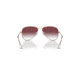 Ray-Ban RJ9506S Junior Aviator Sunglasses - Kids, Rose Gold Frame, Clear Gradient Dark Violet Lens, 50, RJ9506S-291-8H-50
