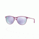 Ray-Ban RJ9538S Sunglasses 254/4V-50 - Rubber Grey/ Pink Frame, Flash Lilla Lenses
