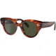 Ray-Ban Roundabout RB2192 Sunglasses, Striped Havana, Green, 47, RB2192-954-31-47