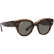 Ray-Ban Roundabout RB2192 Sunglasses, Havana On Transparent Brown, 47, RB2192-1292B1-47