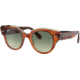 Ray-Ban Roundabout RB2192F Sunglasses, Havana On Transparent Green, 47, RB2192F-1325BH-47