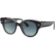 Ray-Ban Roundabout RB2192F Sunglasses, Black On Transparent, 47, RB2192F-12943M-47