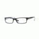 Ray-Ban RX5114 Progressive Eyeglasses - Top Black On Transparent Frame / 50 mm Prescription Lenses, 2034-5016
