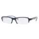 Ray-Ban Eyeglasses RX5164 with No-Line Progressive Rx Prescription Lenses, Top Blue On Azure Striped Frame / 54 mm Prescription Lenses
