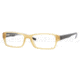 Ray-Ban RX5169 SV Prescription Eyeglasses - Yellow Opaline Demo Lens Frame / 52 mm Prescription Lenses, 2402-5216
