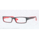Ray-Ban RX5246 Prescription Eyeglasses 5225-50 - Top Grey On Matte Red Frame, Demo Lens Lenses