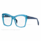 Ray-Ban RX5255 Progressive Prescription Eyeglasses 5235-51 - Shiny Trasparent Blue Frame