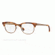 Ray-Ban RX5294 Bifocal Prescription Eyeglasses 5429-49 - Matte Stripped Havana Brown Frame