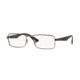 Ray-Ban RX6332 Single Vision Prescription Eyeglasses 2850-53 - Matte Gunmetal Frame