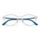Ray-Ban RX6375F Eyeglass Frames 2948-55 - Silver Top On White Frame