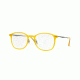 Ray-Ban RX7051 Progressive Prescription Eyeglasses 5519-47 - Opal Matte Yellow Frame