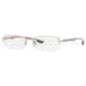 Ray-Ban RX8407 Progressive Prescription Eyeglasses 2703-5017 - Matte Silver Frame