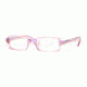 Ray-Ban RY1519 Progressive Eyeglasses Pink-Striped Violet Frame / 44 mm Prescription Lenses, 3530-4416